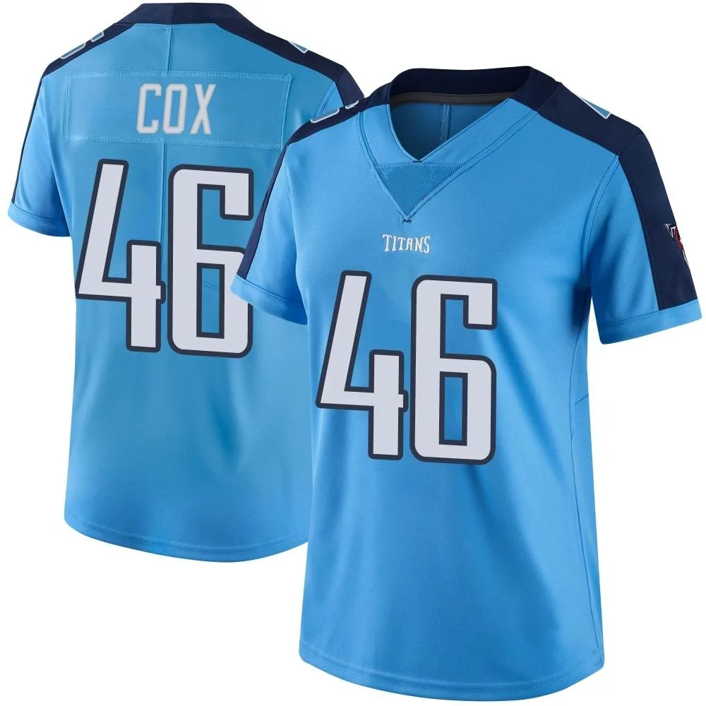 Women's Tennessee Titans Morgan Cox Nike Color Rush Limited Light Blue Jersey Women's Tennessee Titans Morgan Cox Nike Color Rush Limited Light Blue Jersey