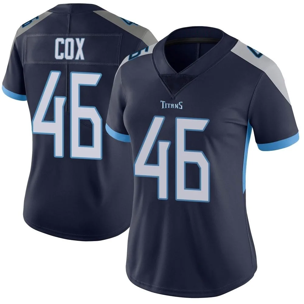 Women's Tennessee Titans Morgan Cox Nike Vapor Untouchable Limited Navy Jersey Women's Tennessee Titans Morgan Cox Nike Vapor Untouchable Limited Navy Jersey