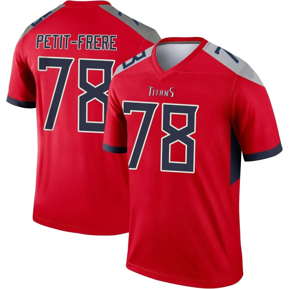 Men's Tennessee Titans Nicholas Petit-Frere Nike Inverted Legend Red Jersey Men's Tennessee Titans Nicholas Petit-Frere Nike Inverted Legend Red Jersey