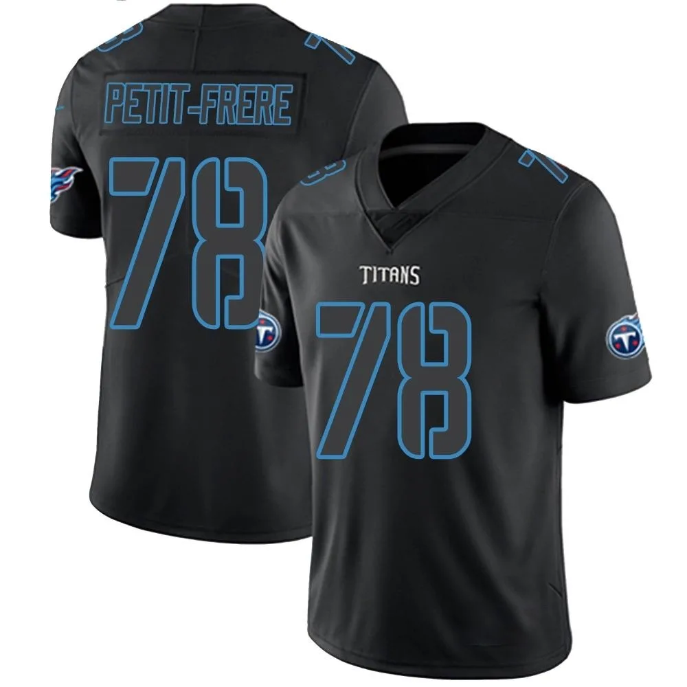 Men's Tennessee Titans Nicholas Petit-Frere Nike Limited Black Impact Jersey Men's Tennessee Titans Nicholas Petit-Frere Nike Limited Black Impact Jersey