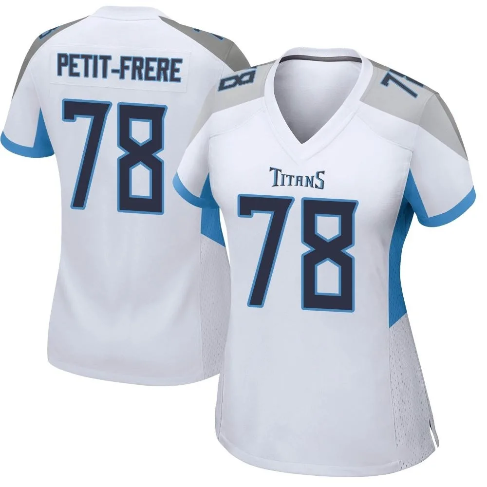 Women's Tennessee Titans Nicholas Petit-Frere Nike Game White Jersey Women's Tennessee Titans Nicholas Petit-Frere Nike Game White Jersey