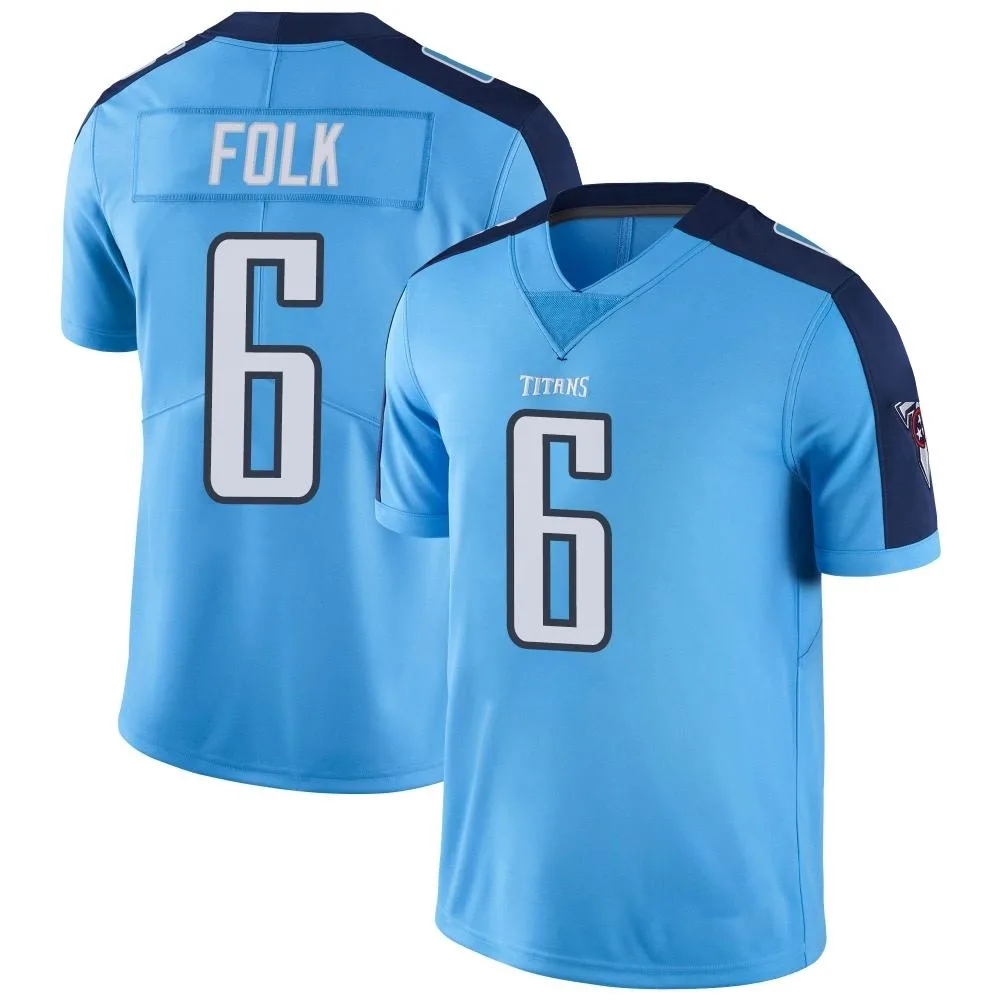 Men's Tennessee Titans Nick Folk Nike Color Rush Limited Light Blue Jersey Men's Tennessee Titans Nick Folk Nike Color Rush Limited Light Blue Jersey