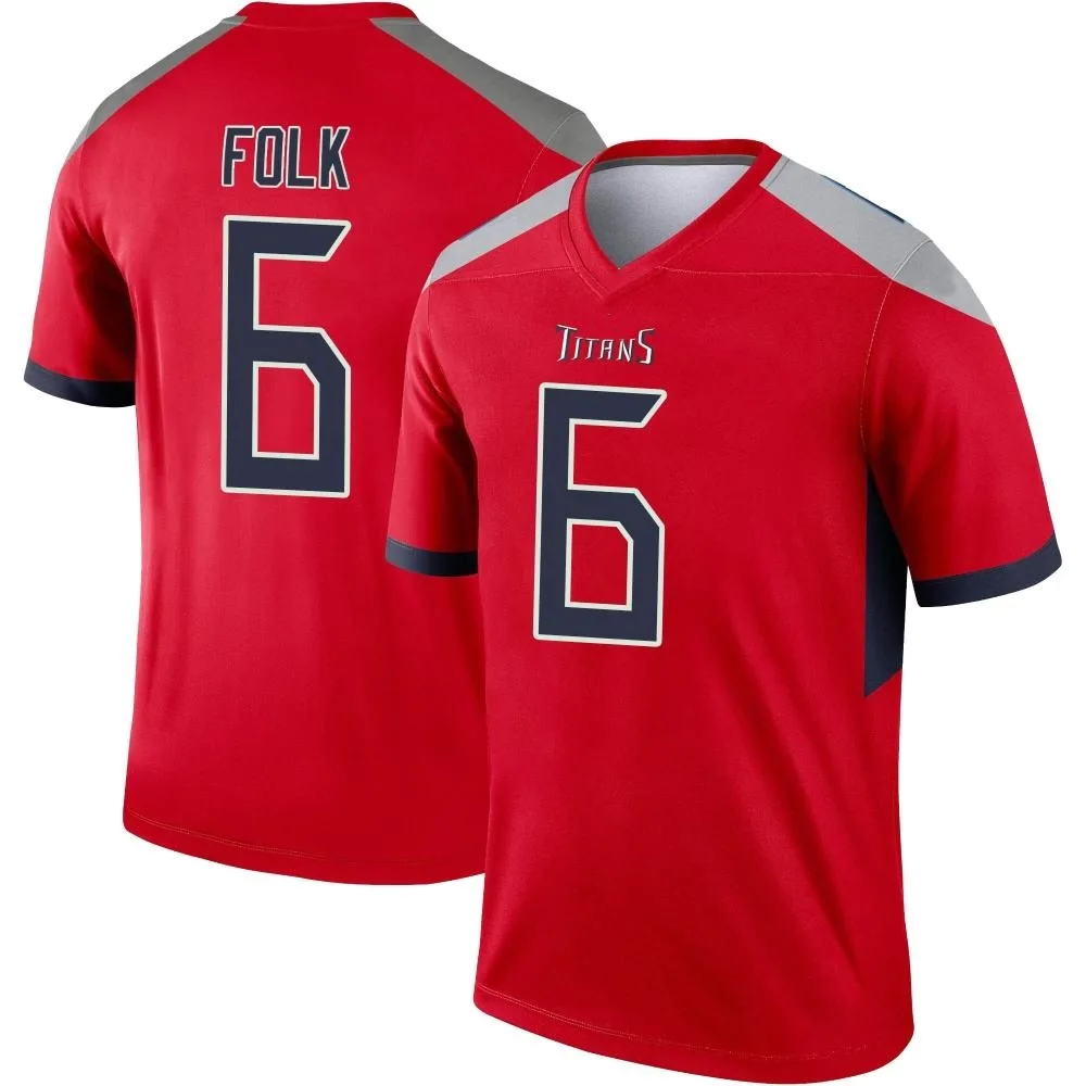 Men's Tennessee Titans Nick Folk Nike Inverted Legend Red Jersey Men's Tennessee Titans Nick Folk Nike Inverted Legend Red Jersey