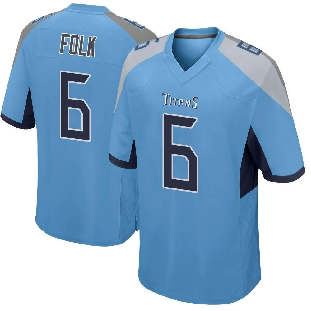 Men's Tennessee Titans Nick Folk Nike Game Light Blue Jersey Men's Tennessee Titans Nick Folk Nike Game Light Blue Jersey