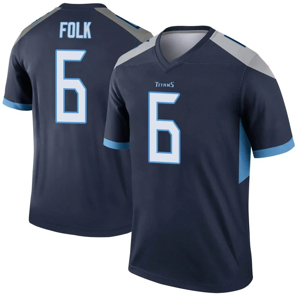 Men's Tennessee Titans Nick Folk Nike Legend Navy Jersey Men's Tennessee Titans Nick Folk Nike Legend Navy Jersey