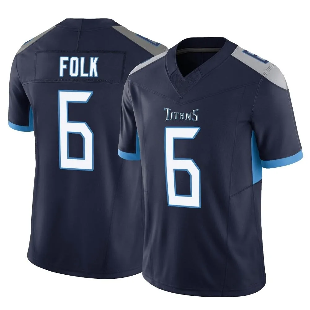 Men's Tennessee Titans Nick Folk Nike Vapor F.U.S.E. Limited Navy Jersey Men's Tennessee Titans Nick Folk Nike Vapor F.U.S.E. Limited Navy Jersey