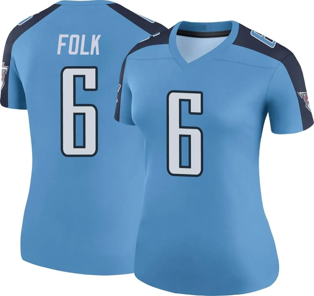Women's Tennessee Titans Nick Folk Nike Color Rush Legend Light Blue Jersey Women's Tennessee Titans Nick Folk Nike Color Rush Legend Light Blue Jersey