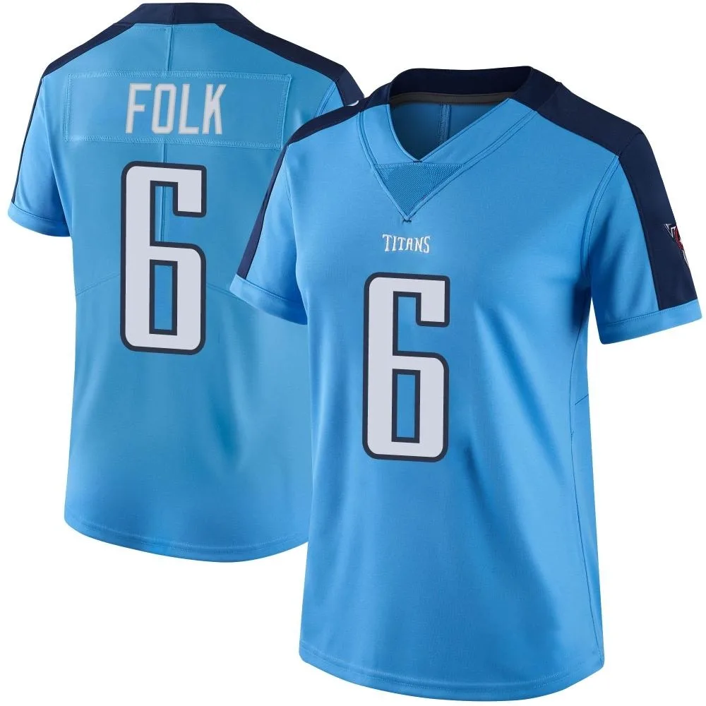Women's Tennessee Titans Nick Folk Nike Color Rush Limited Light Blue Jersey Women's Tennessee Titans Nick Folk Nike Color Rush Limited Light Blue Jersey
