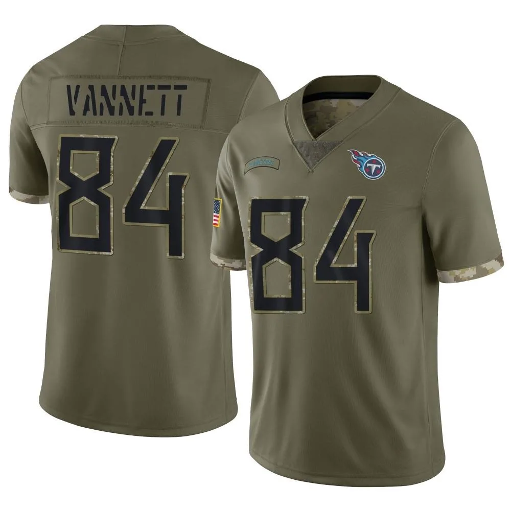 Men's Tennessee Titans Nick Vannett Nike 2022 Salute To Service Limited Olive Jersey Men's Tennessee Titans Nick Vannett Nike 2022 Salute To Service Limited Olive Jersey