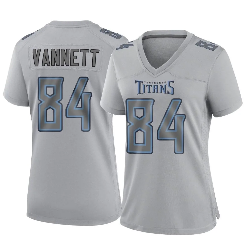 Women's Tennessee Titans Nick Vannett Nike Atmosphere Fashion Game Gray Jersey Women's Tennessee Titans Nick Vannett Nike Atmosphere Fashion Game Gray Jersey