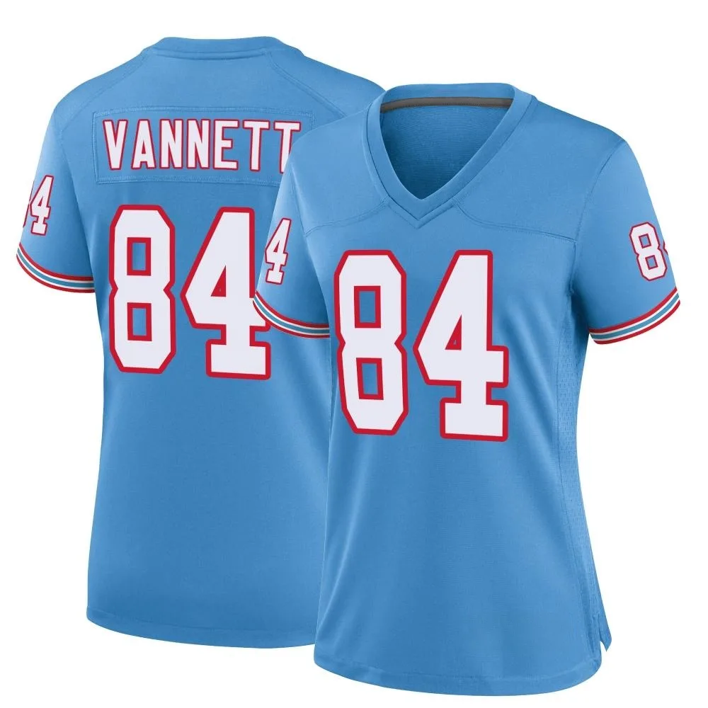 Women's Tennessee Titans Nick Vannett Nike Oilers Throwback Alternate Game Light Blue Jersey Women's Tennessee Titans Nick Vannett Nike Oilers Throwback Alternate Game Light Blue Jersey