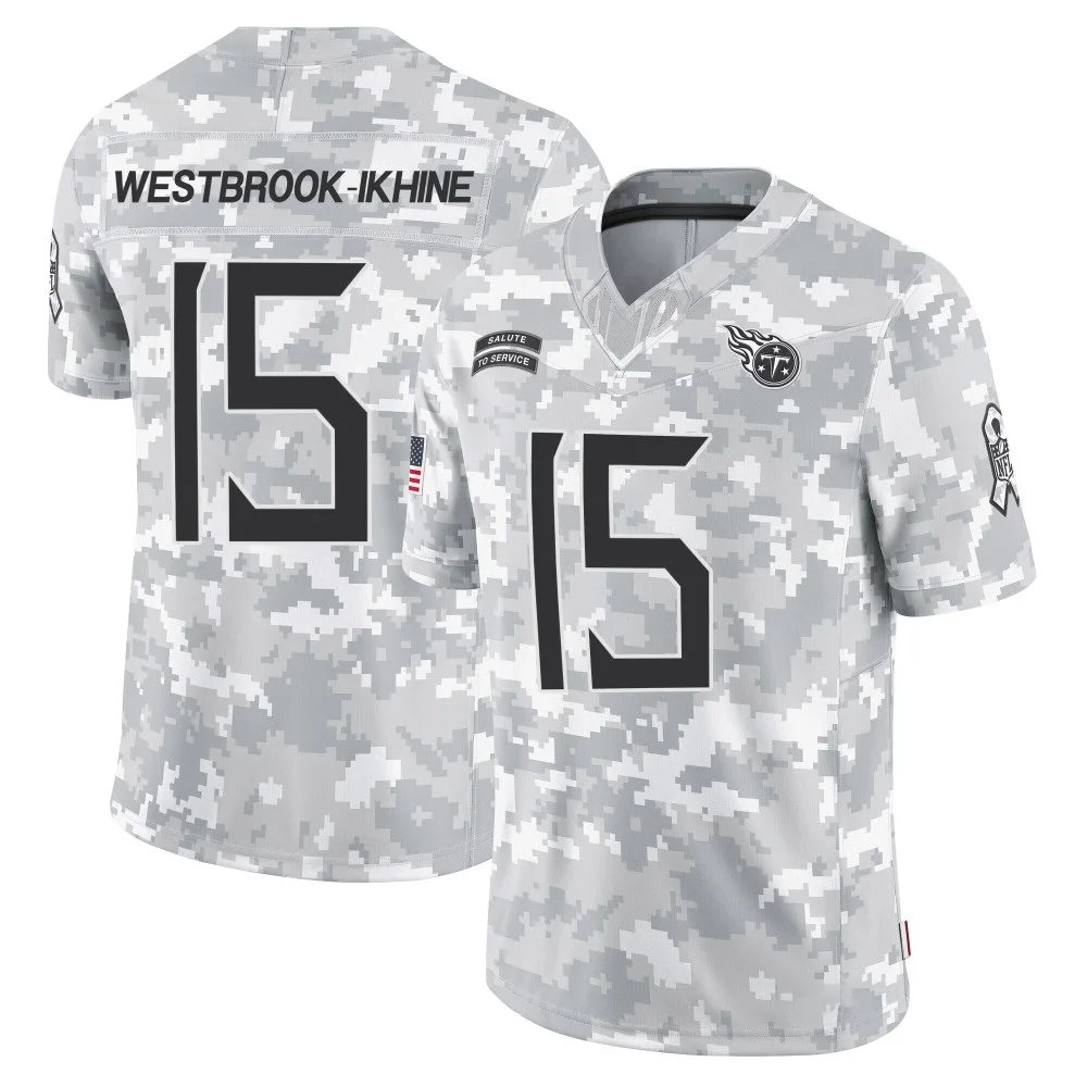 Men's Tennessee Titans Nick Westbrook-Ikhine Nike 2024 Salute to Service Limited Arctic Camo Jersey Men's Tennessee Titans Nick Westbrook-Ikhine Nike 2024 Salute to Service Limited Arctic Camo Jersey