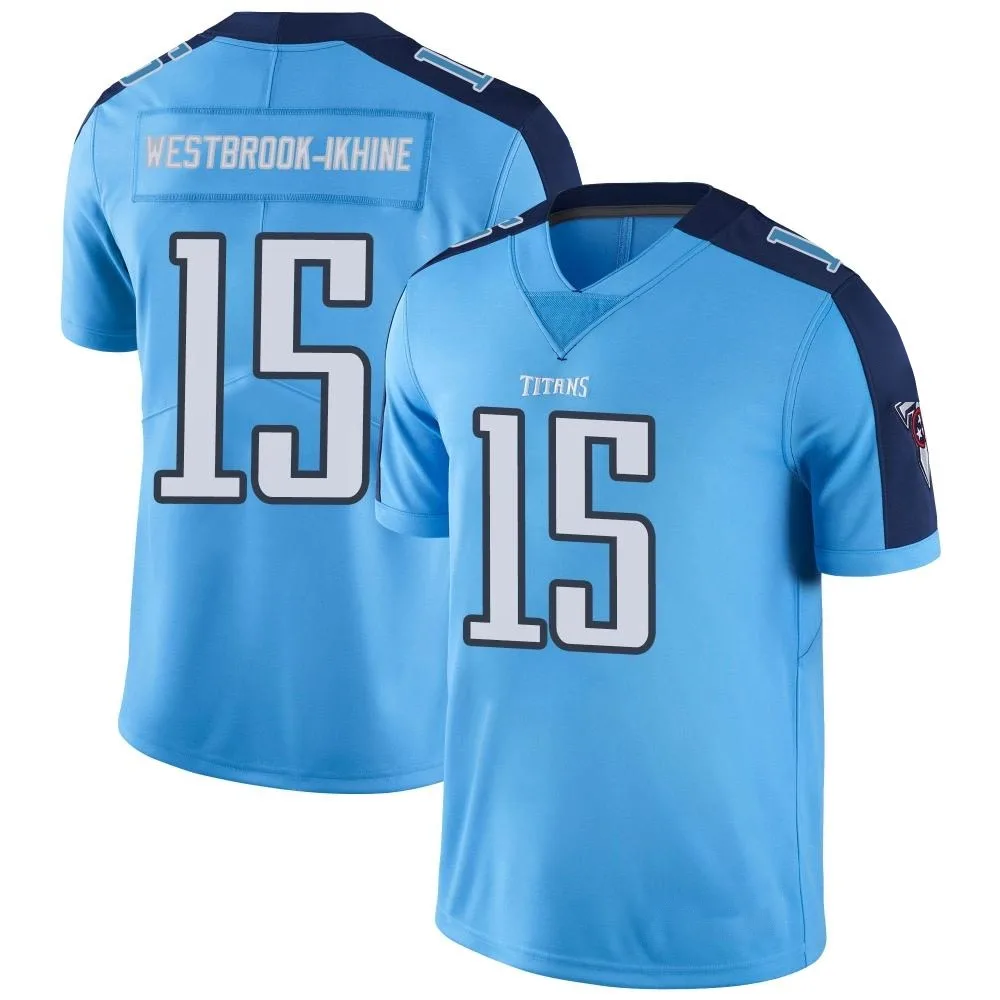 Men's Tennessee Titans Nick Westbrook-Ikhine Nike Color Rush Limited Light Blue Jersey Men's Tennessee Titans Nick Westbrook-Ikhine Nike Color Rush Limited Light Blue Jersey