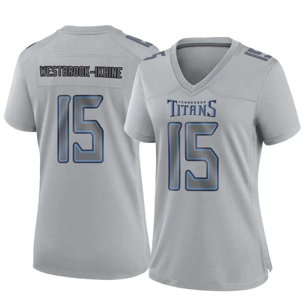 Women's Tennessee Titans Nick Westbrook-Ikhine Nike Atmosphere Fashion Game Gray Jersey Women's Tennessee Titans Nick Westbrook-Ikhine Nike Atmosphere Fashion Game Gray Jersey