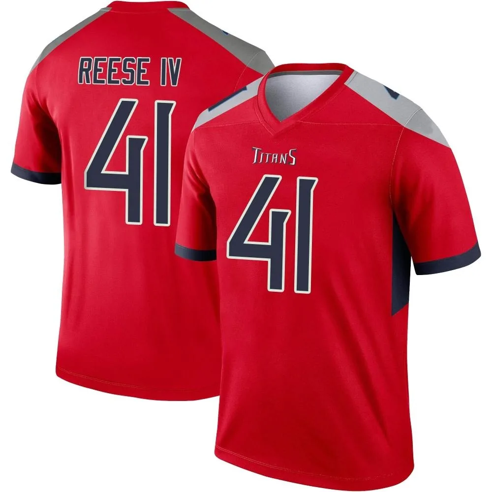 Men's Tennessee Titans Otis Reese Iv Nike Inverted Legend Red Jersey Men's Tennessee Titans Otis Reese Iv Nike Inverted Legend Red Jersey