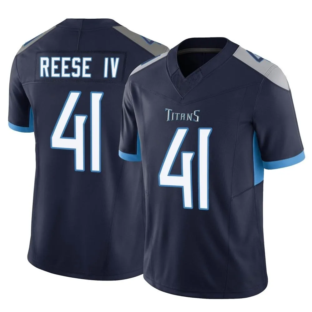 Men's Tennessee Titans Otis Reese Iv Nike Vapor F.U.S.E. Limited Navy Jersey Men's Tennessee Titans Otis Reese Iv Nike Vapor F.U.S.E. Limited Navy Jersey