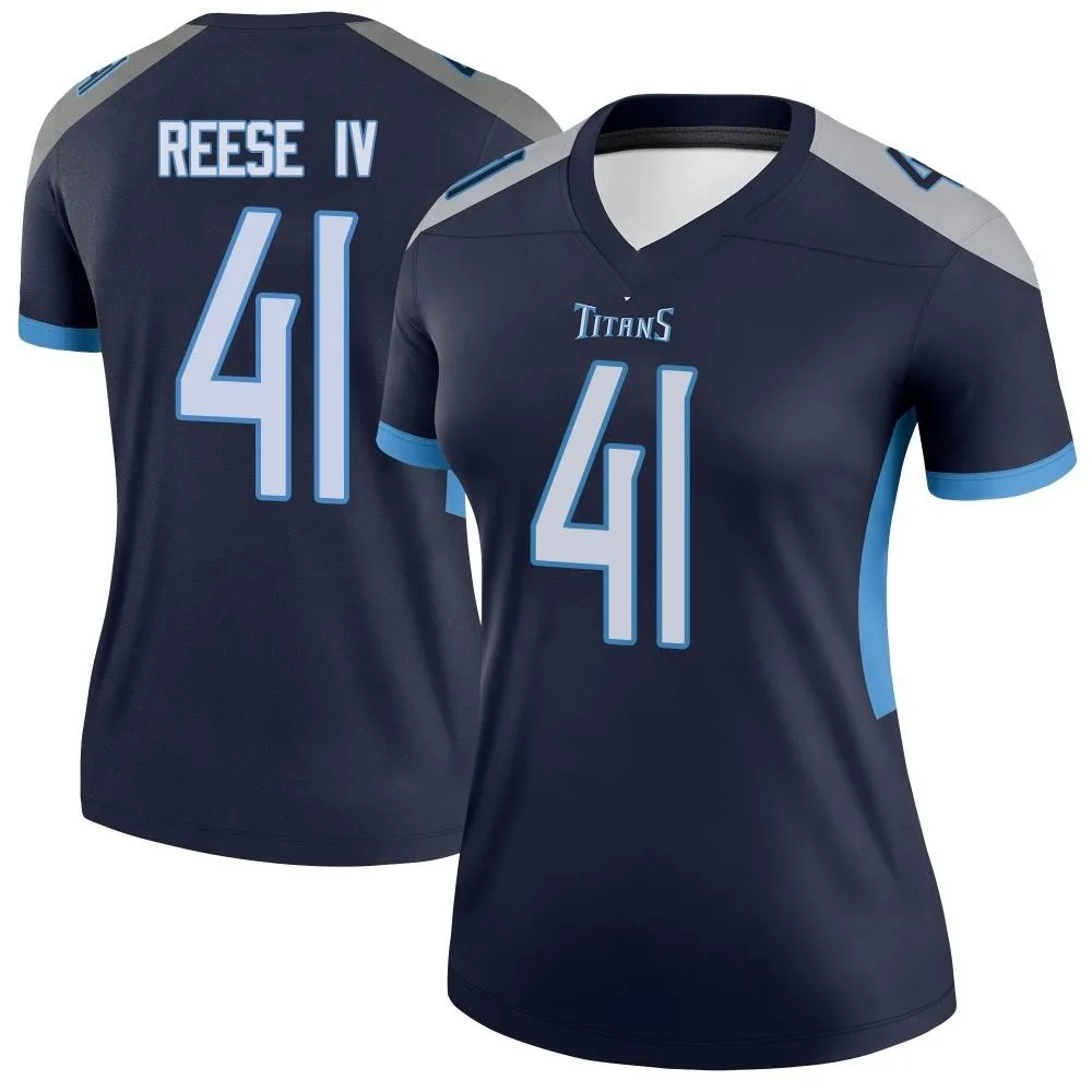 Women's Tennessee Titans Otis Reese Iv Nike Legend Navy Jersey Women's Tennessee Titans Otis Reese Iv Nike Legend Navy Jersey