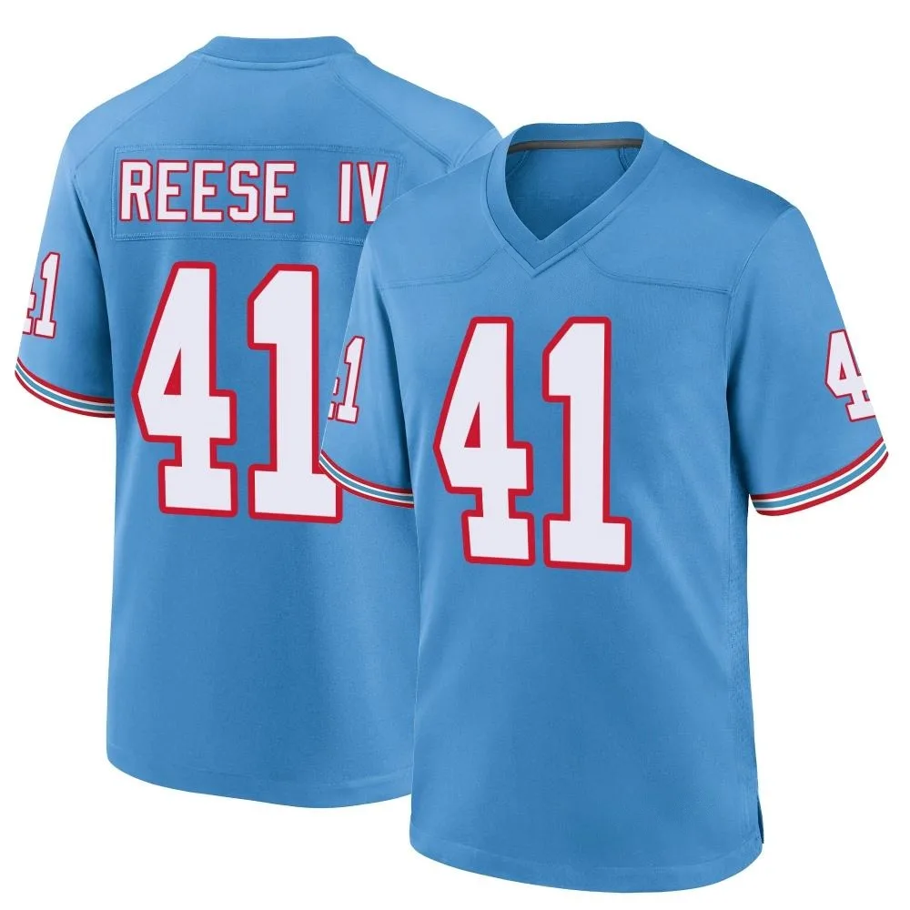 Youth Tennessee Titans Otis Reese Iv Nike Oilers Throwback Alternate Game Light Blue Jersey Youth Tennessee Titans Otis Reese Iv Nike Oilers Throwback Alternate Game Light Blue Jersey