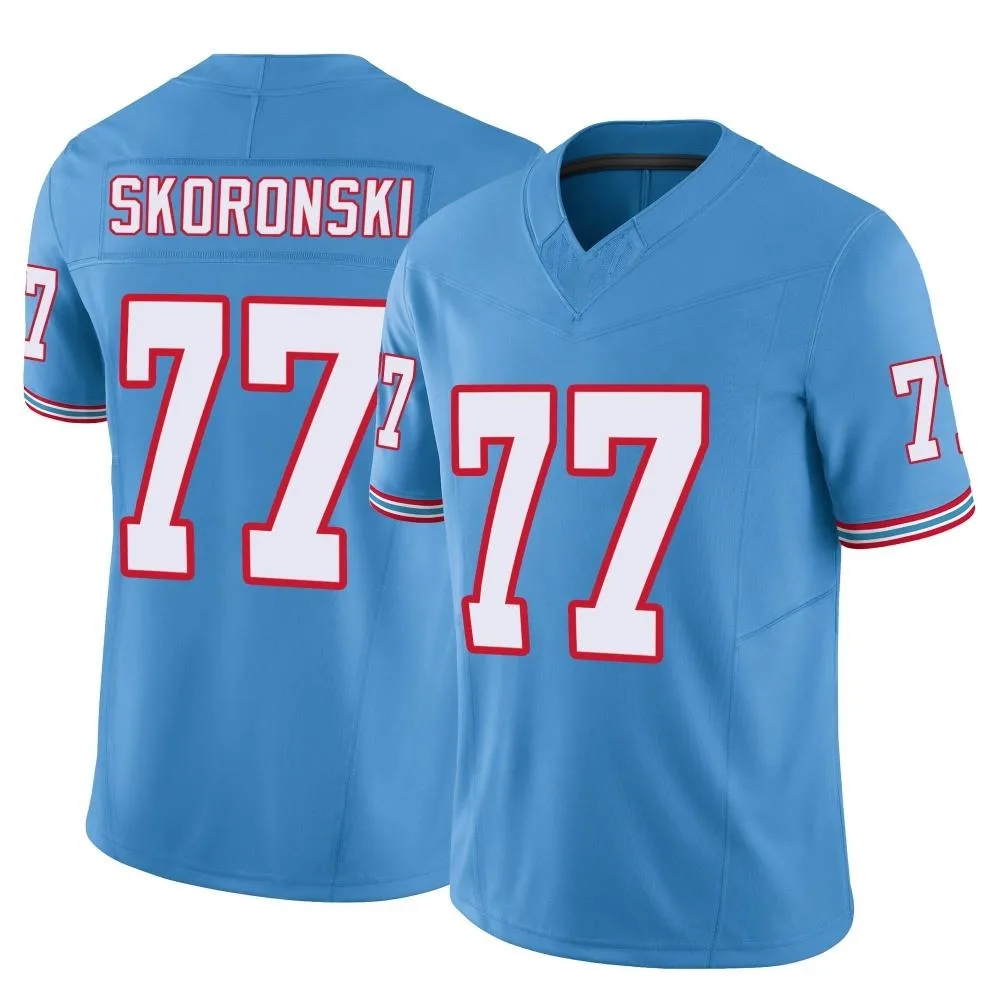 Men's Tennessee Titans Peter Skoronski Nike Vapor F.U.S.E. Limited Light Blue Jersey Men's Tennessee Titans Peter Skoronski Nike Vapor F.U.S.E. Limited Light Blue Jersey