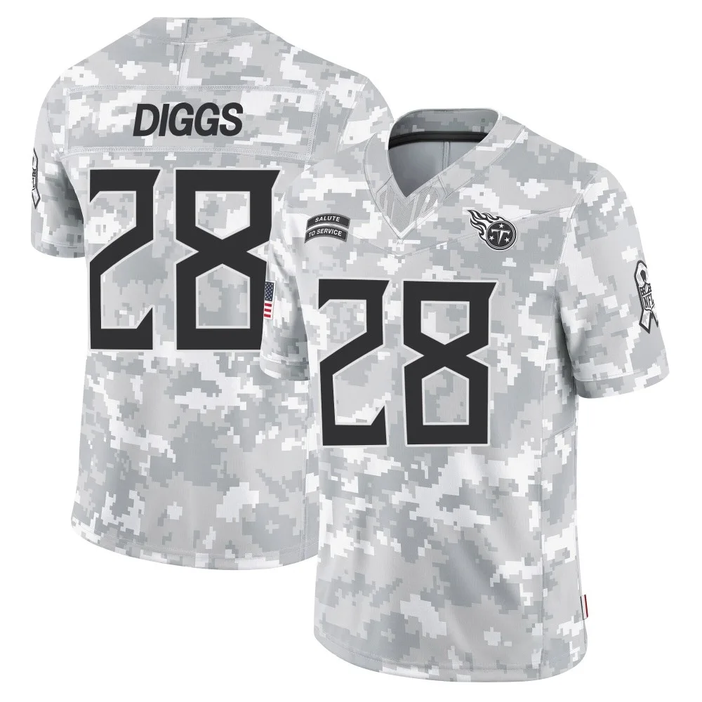 Men's Tennessee Titans Quandre Diggs Nike 2024 Salute to Service Limited Arctic Camo Jersey Men's Tennessee Titans Quandre Diggs Nike 2024 Salute to Service Limited Arctic Camo Jersey