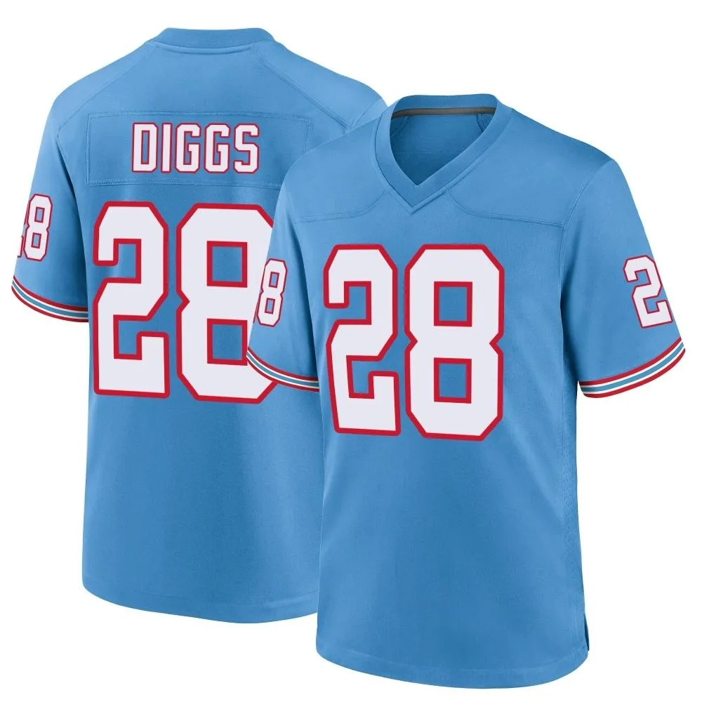 Men's Tennessee Titans Quandre Diggs Nike Oilers Throwback Alternate Game Light Blue Jersey Men's Tennessee Titans Quandre Diggs Nike Oilers Throwback Alternate Game Light Blue Jersey