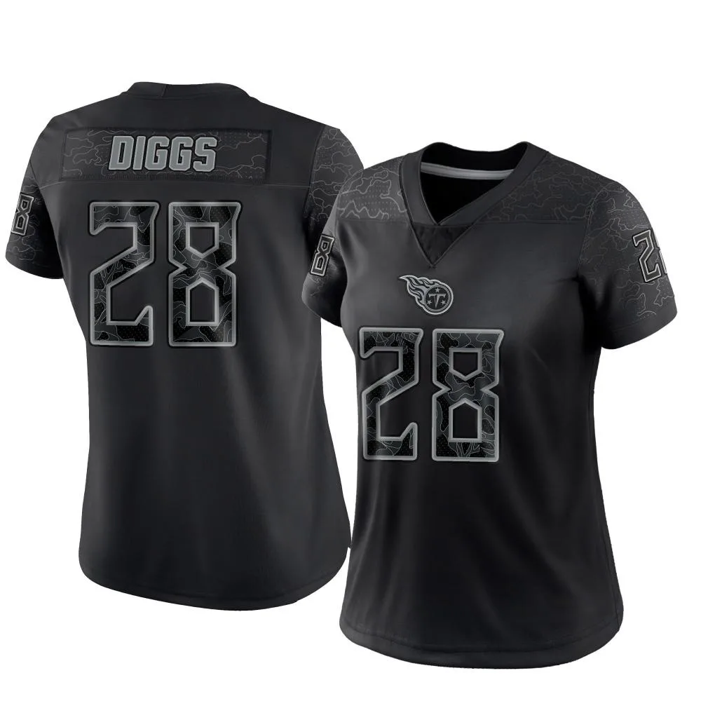Women's Tennessee Titans Quandre Diggs Nike Reflective Limited Black Jersey Women's Tennessee Titans Quandre Diggs Nike Reflective Limited Black Jersey