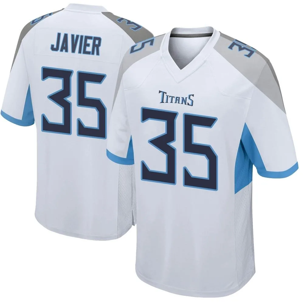 Men's Tennessee Titans Robert Javier Nike Game White Jersey Men's Tennessee Titans Robert Javier Nike Game White Jersey