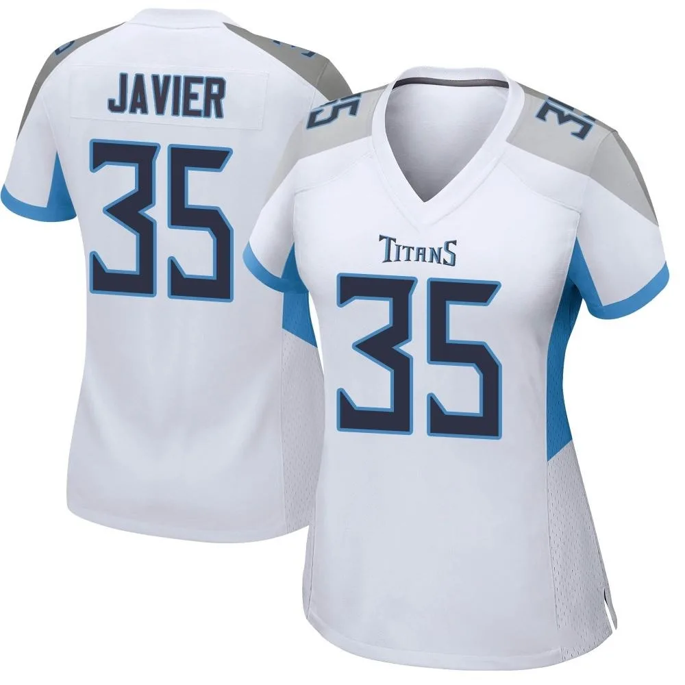 Women's Tennessee Titans Robert Javier Nike Game White Jersey Women's Tennessee Titans Robert Javier Nike Game White Jersey