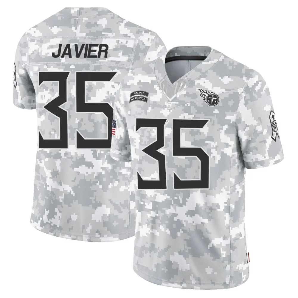 Youth Tennessee Titans Robert Javier Nike 2024 Salute to Service Limited Arctic Camo Jersey Youth Tennessee Titans Robert Javier Nike 2024 Salute to Service Limited Arctic Camo Jersey