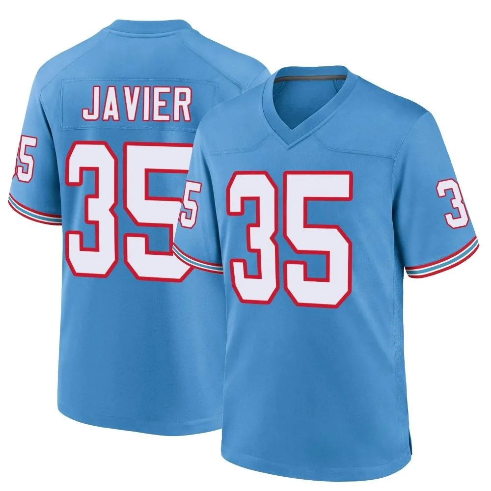Youth Tennessee Titans Robert Javier Nike Oilers Throwback Alternate Game Light Blue Jersey Youth Tennessee Titans Robert Javier Nike Oilers Throwback Alternate Game Light Blue Jersey