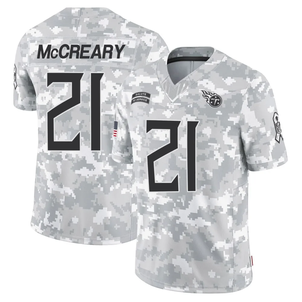 Men's Tennessee Titans Roger Mccreary Nike 2024 Salute to Service Limited Arctic Camo Jersey Men's Tennessee Titans Roger Mccreary Nike 2024 Salute to Service Limited Arctic Camo Jersey