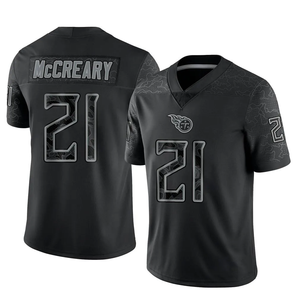 Men's Tennessee Titans Roger Mccreary Nike Reflective Limited Black Jersey Men's Tennessee Titans Roger Mccreary Nike Reflective Limited Black Jersey