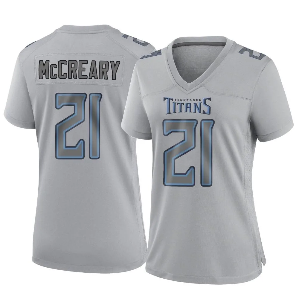 Women's Tennessee Titans Roger Mccreary Nike Atmosphere Fashion Game Gray Jersey Women's Tennessee Titans Roger Mccreary Nike Atmosphere Fashion Game Gray Jersey