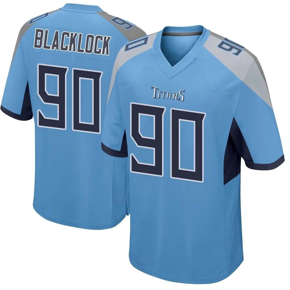 Men's Tennessee Titans Ross Blacklock Nike Game Light Blue Jersey Men's Tennessee Titans Ross Blacklock Nike Game Light Blue Jersey