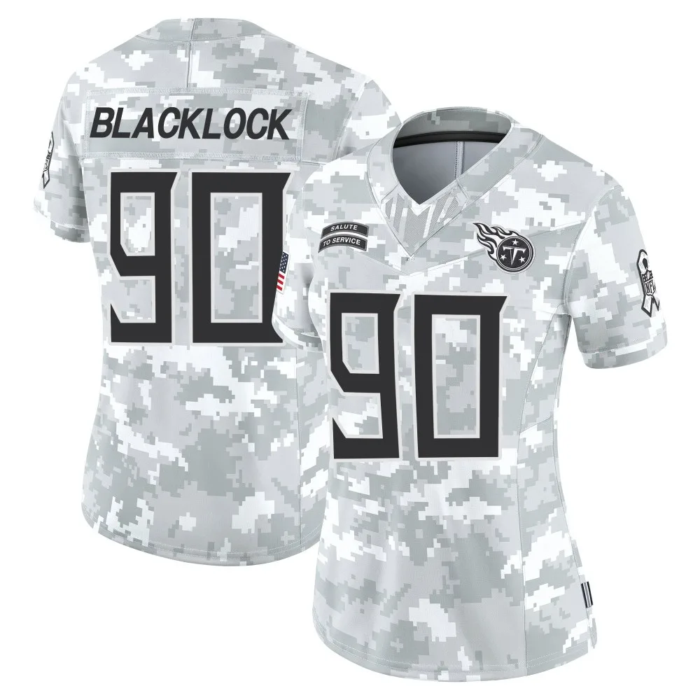 Women's Tennessee Titans Ross Blacklock Nike 2024 Salute to Service Limited Arctic Camo Jersey Women's Tennessee Titans Ross Blacklock Nike 2024 Salute to Service Limited Arctic Camo Jersey