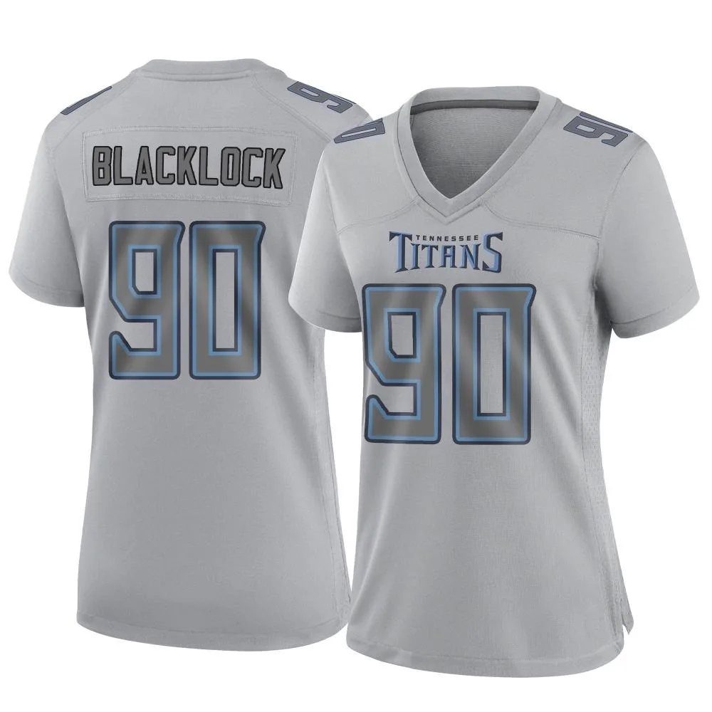 Women's Tennessee Titans Ross Blacklock Nike Atmosphere Fashion Game Gray Jersey Women's Tennessee Titans Ross Blacklock Nike Atmosphere Fashion Game Gray Jersey