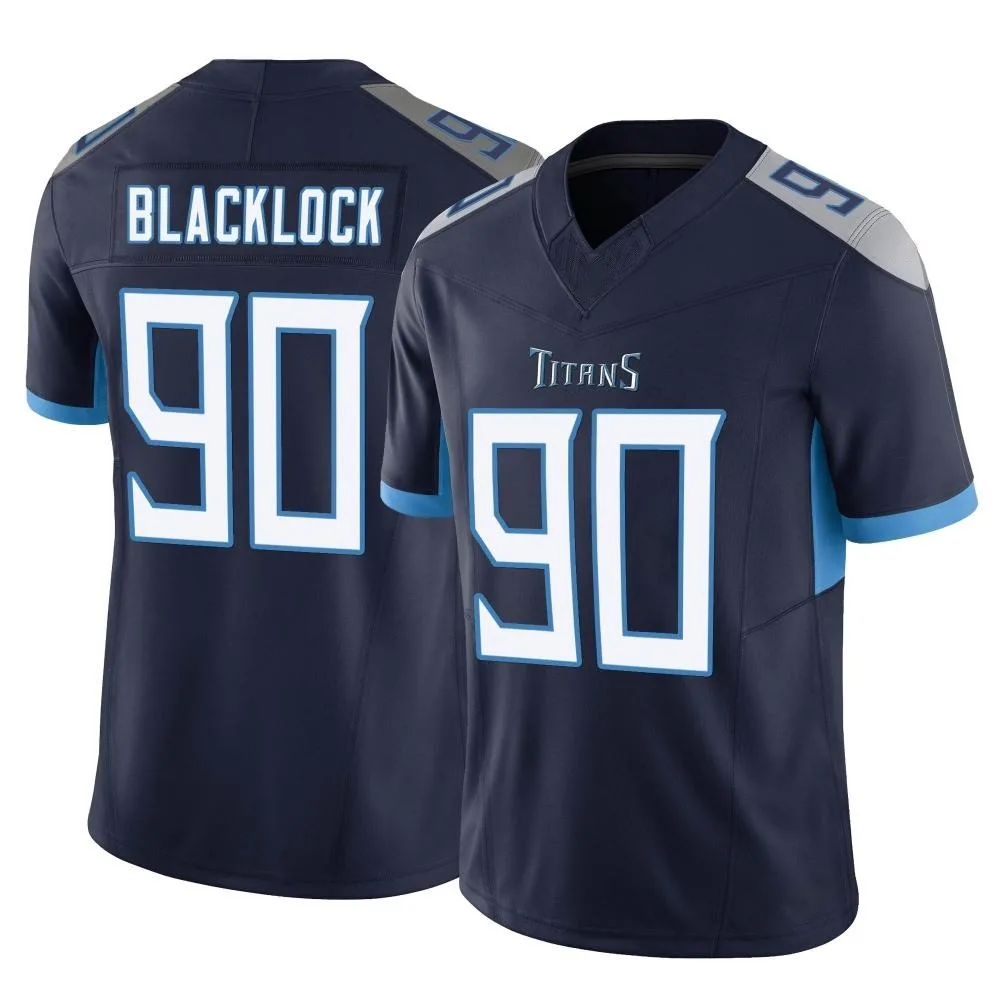 Youth Tennessee Titans Ross Blacklock Nike Vapor F.U.S.E. Limited Navy Jersey Youth Tennessee Titans Ross Blacklock Nike Vapor F.U.S.E. Limited Navy Jersey
