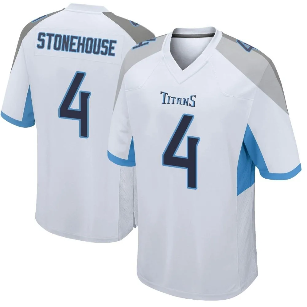 Men's Tennessee Titans Ryan Stonehouse Nike Game White Jersey Men's Tennessee Titans Ryan Stonehouse Nike Game White Jersey