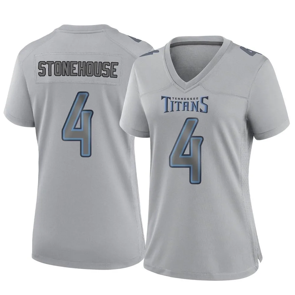 Women's Tennessee Titans Ryan Stonehouse Nike Atmosphere Fashion Game Gray Jersey Women's Tennessee Titans Ryan Stonehouse Nike Atmosphere Fashion Game Gray Jersey