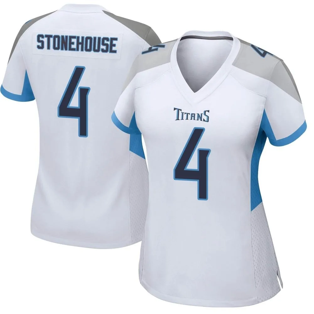Women's Tennessee Titans Ryan Stonehouse Nike Game White Jersey Women's Tennessee Titans Ryan Stonehouse Nike Game White Jersey
