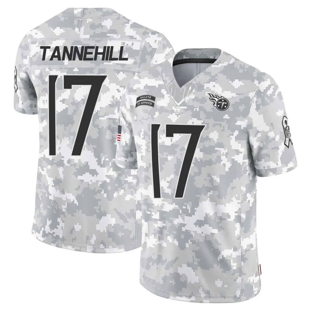 Men's Tennessee Titans Ryan Tannehill Nike 2024 Salute to Service Limited Arctic Camo Jersey Men's Tennessee Titans Ryan Tannehill Nike 2024 Salute to Service Limited Arctic Camo Jersey