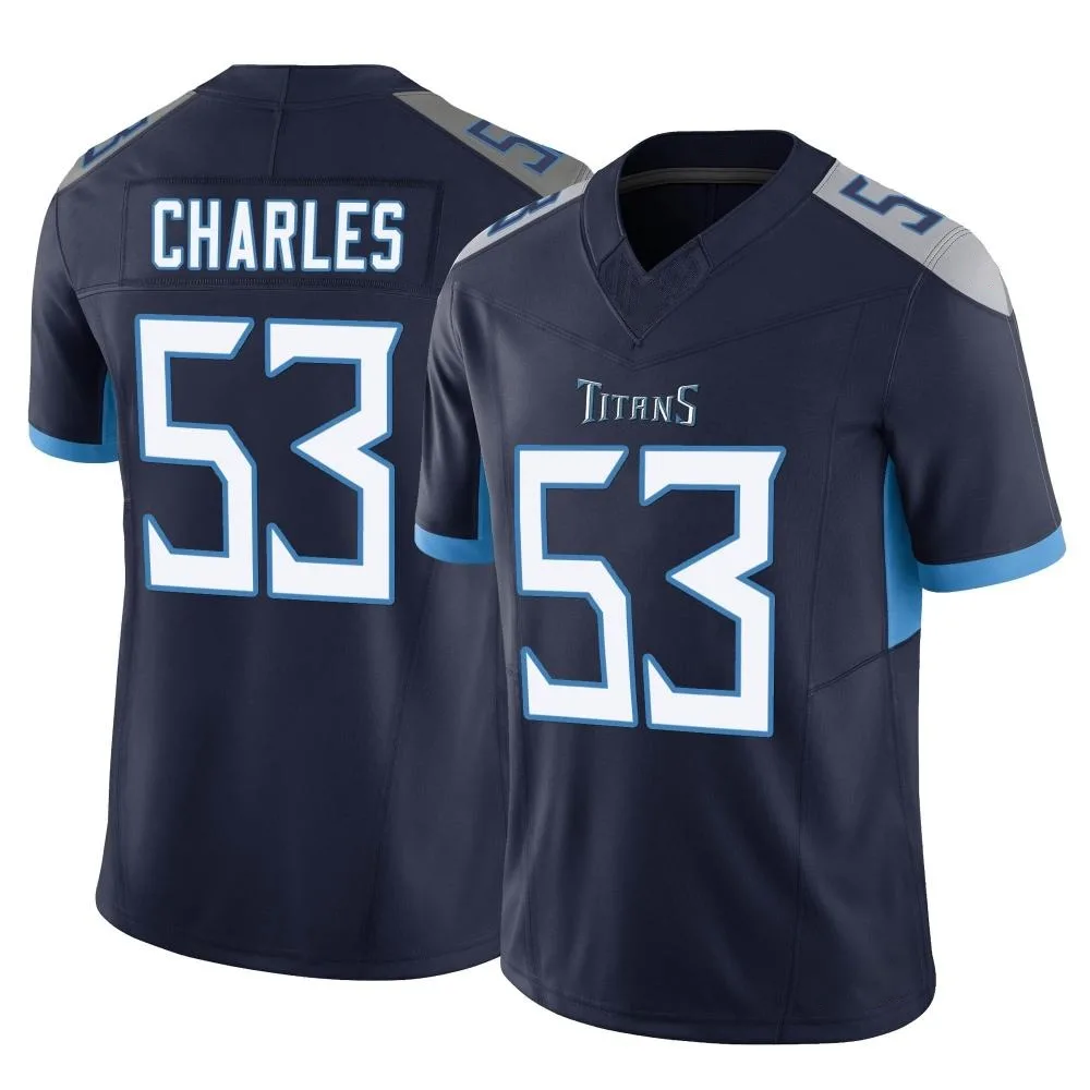 Men's Tennessee Titans Saahdiq Charles Nike Vapor F.U.S.E. Limited Navy Jersey Men's Tennessee Titans Saahdiq Charles Nike Vapor F.U.S.E. Limited Navy Jersey