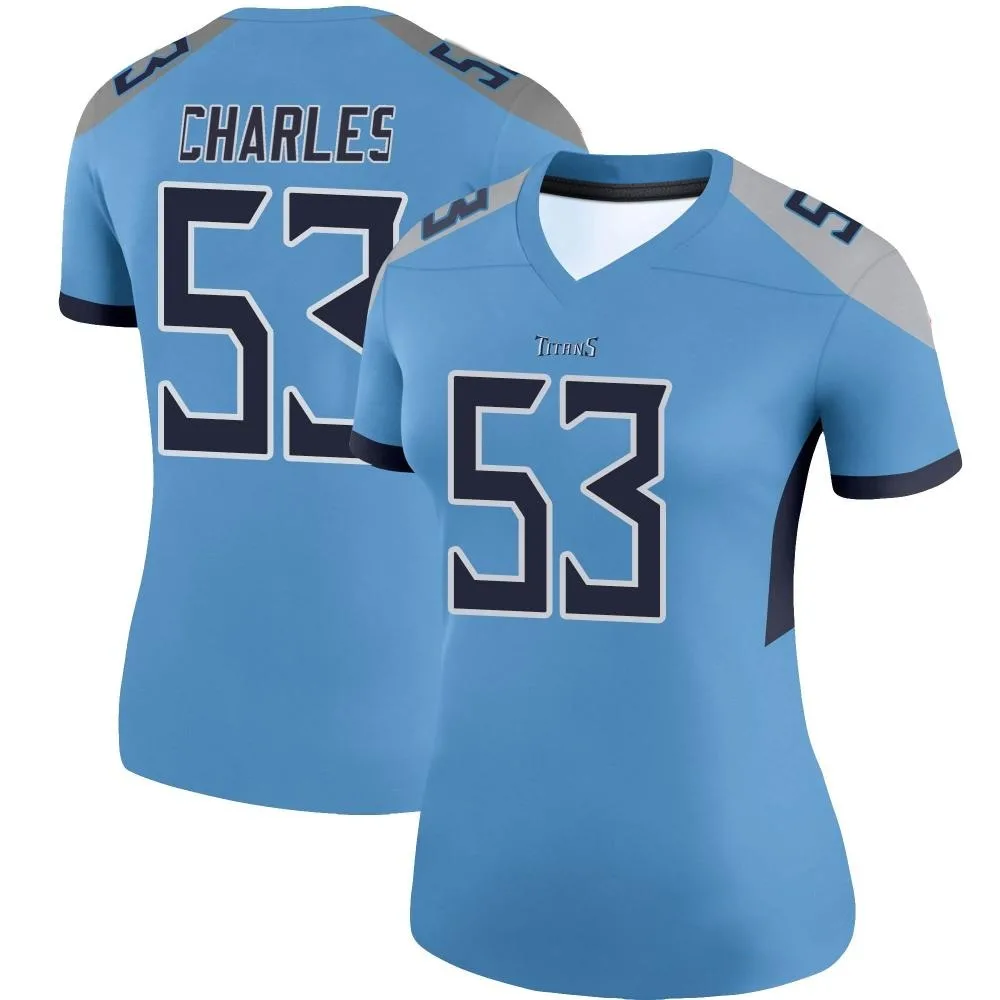 Women's Tennessee Titans Saahdiq Charles Nike Legend Light Blue Jersey Women's Tennessee Titans Saahdiq Charles Nike Legend Light Blue Jersey