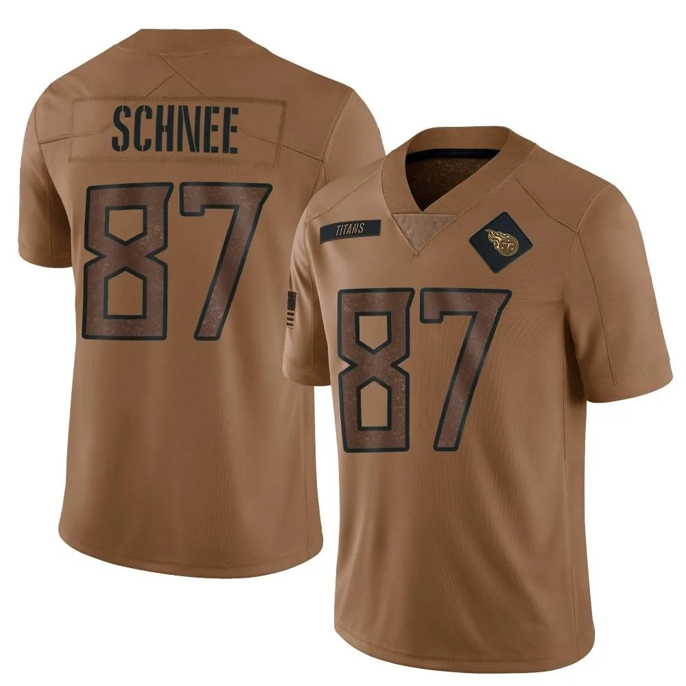 Men's Tennessee Titans Sam Schnee Nike 2023 Salute To Service Limited Brown Jersey Men's Tennessee Titans Sam Schnee Nike 2023 Salute To Service Limited Brown Jersey