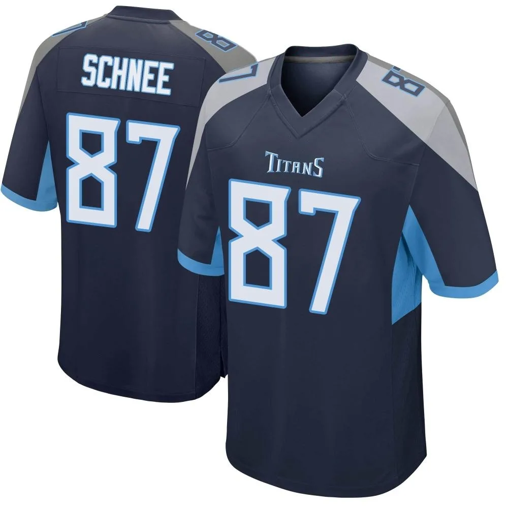 Men's Tennessee Titans Sam Schnee Nike Game Navy Jersey Men's Tennessee Titans Sam Schnee Nike Game Navy Jersey
