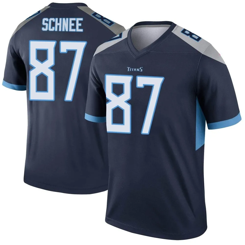 Men's Tennessee Titans Sam Schnee Nike Legend Navy Jersey Men's Tennessee Titans Sam Schnee Nike Legend Navy Jersey