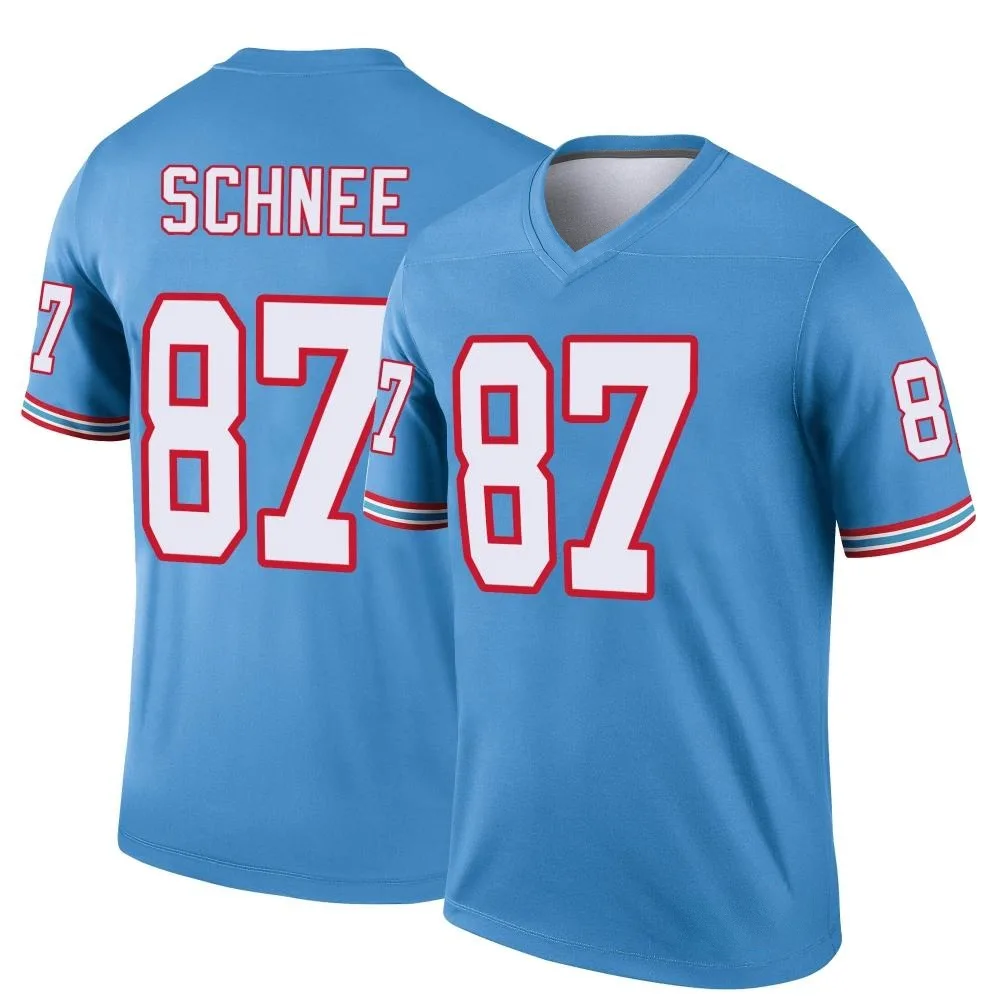 Men's Tennessee Titans Sam Schnee Nike Oilers Throwback Legend Light Blue Jersey Men's Tennessee Titans Sam Schnee Nike Oilers Throwback Legend Light Blue Jersey