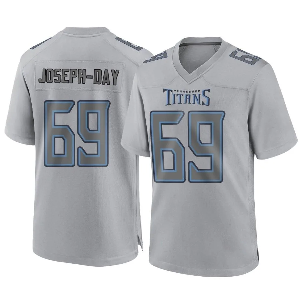 Men's Tennessee Titans Sebastian Joseph-Day Nike Atmosphere Fashion Game Gray Jersey Men's Tennessee Titans Sebastian Joseph-Day Nike Atmosphere Fashion Game Gray Jersey