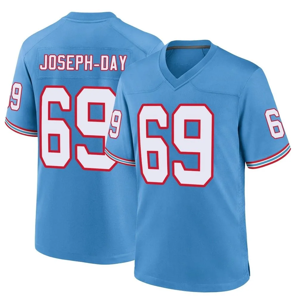 Youth Tennessee Titans Sebastian Joseph-Day Nike Oilers Throwback Alternate Game Light Blue Jersey Youth Tennessee Titans Sebastian Joseph-Day Nike Oilers Throwback Alternate Game Light Blue Jersey