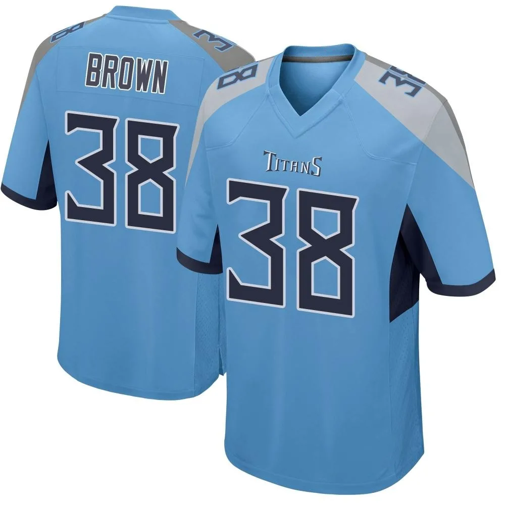 Youth Tennessee Titans Shakur Brown Nike Game Light Blue Jersey Youth Tennessee Titans Shakur Brown Nike Game Light Blue Jersey